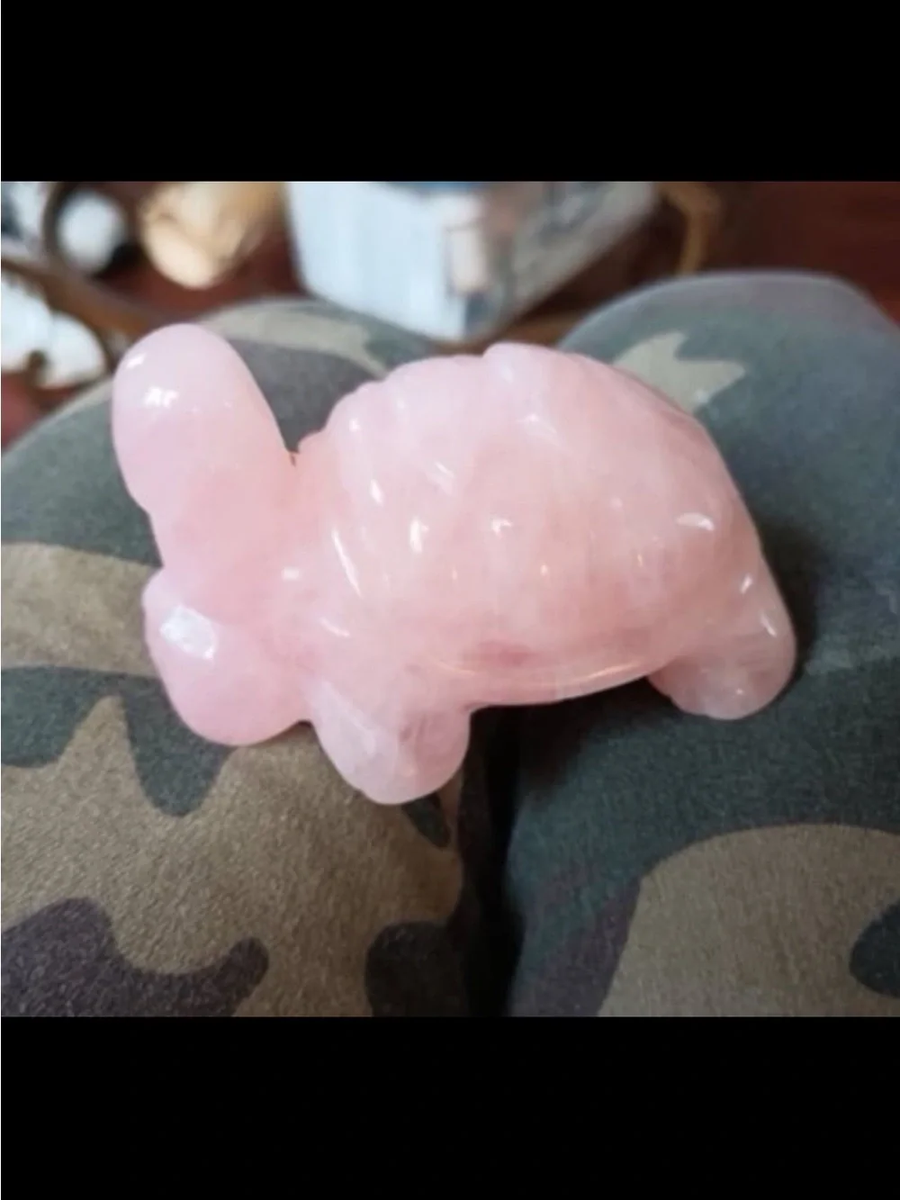 Rose Quartz Ding Ding Turtle